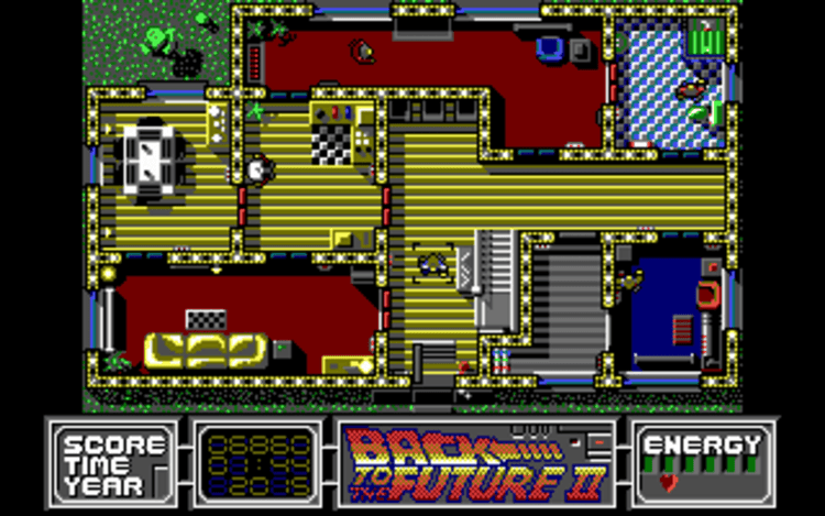 Gameplay screen of Back to the Future Part II (3/8) Gameplay screen of Back to the Future Part II (3/8)