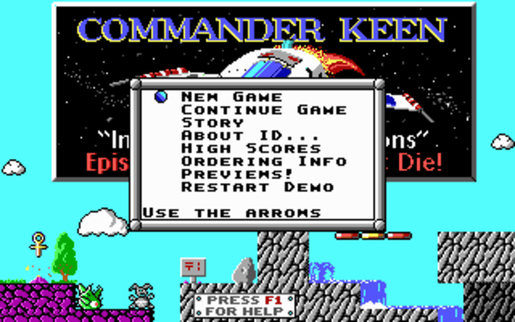 Gameplay screen of Commander Keen 3: Keen Must Die! (2/8) Gameplay screen of Commander Keen 3: Keen Must Die! (2/8)