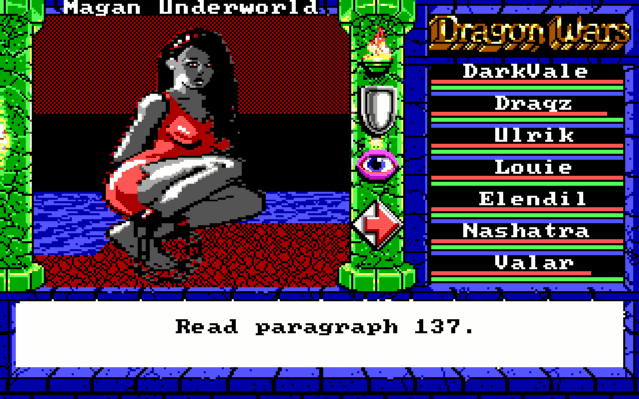 Gameplay screen of Dragon Wars (1/8) Gameplay screen of Dragon Wars (1/8)