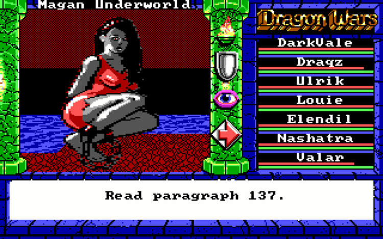 Gameplay screen of Dragon Wars (1/8) Gameplay screen of Dragon Wars (1/8)