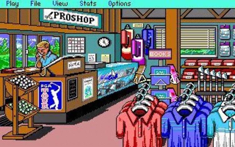 Gameplay screen of PGA Tour Golf (5/8) Gameplay screen of PGA Tour Golf (5/8)