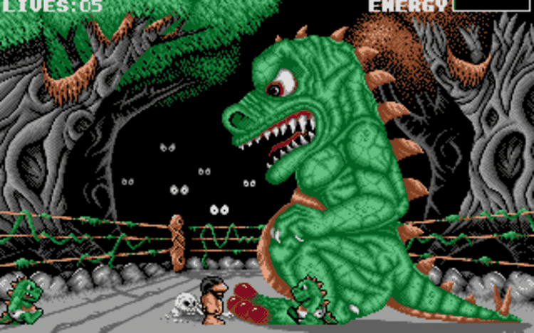 Gameplay screen of Prehistorik (8/8) Gameplay screen of Prehistorik (8/8)