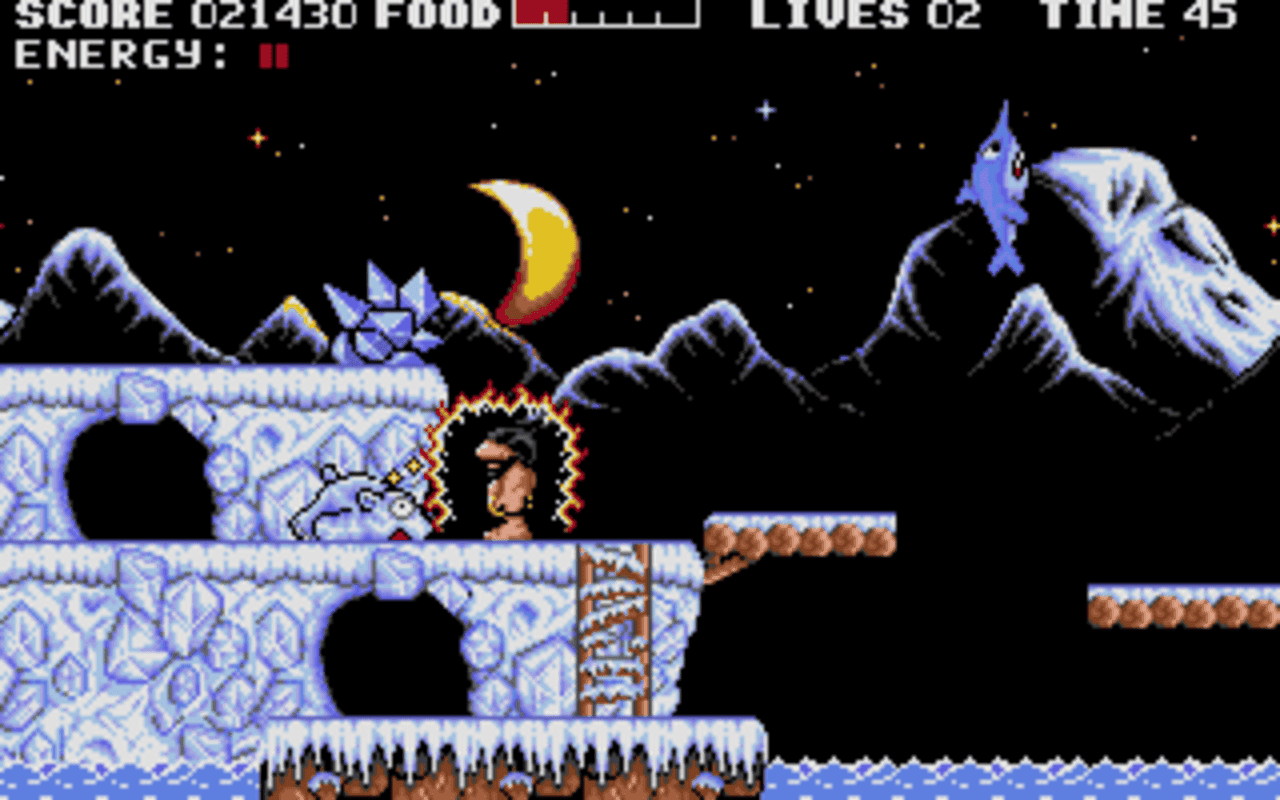 Gameplay screen of Prehistorik (7/8) Gameplay screen of Prehistorik (7/8)