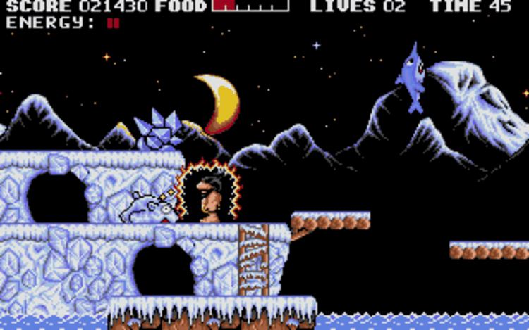 Gameplay screen of Prehistorik (7/8) Gameplay screen of Prehistorik (7/8)