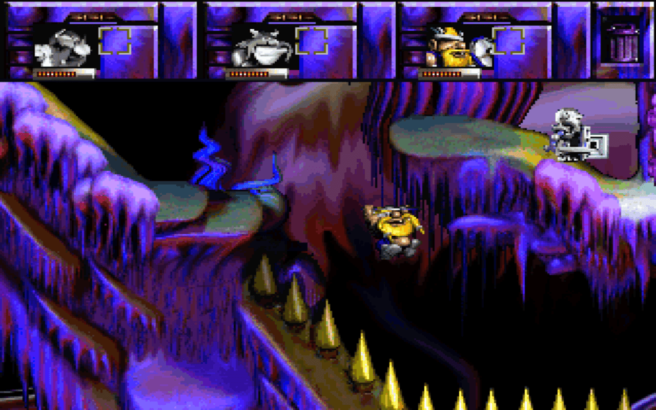 Gameplay screen of Norse by Norse West: The Return of the Lost Vikings (7/8) Gameplay screen of Norse by Norse West: The Return of the Lost Vikings (7/8)