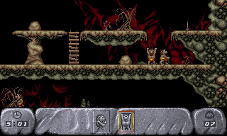 Gameplay screen of The Humans (1/8) Gameplay screen of The Humans (1/8)