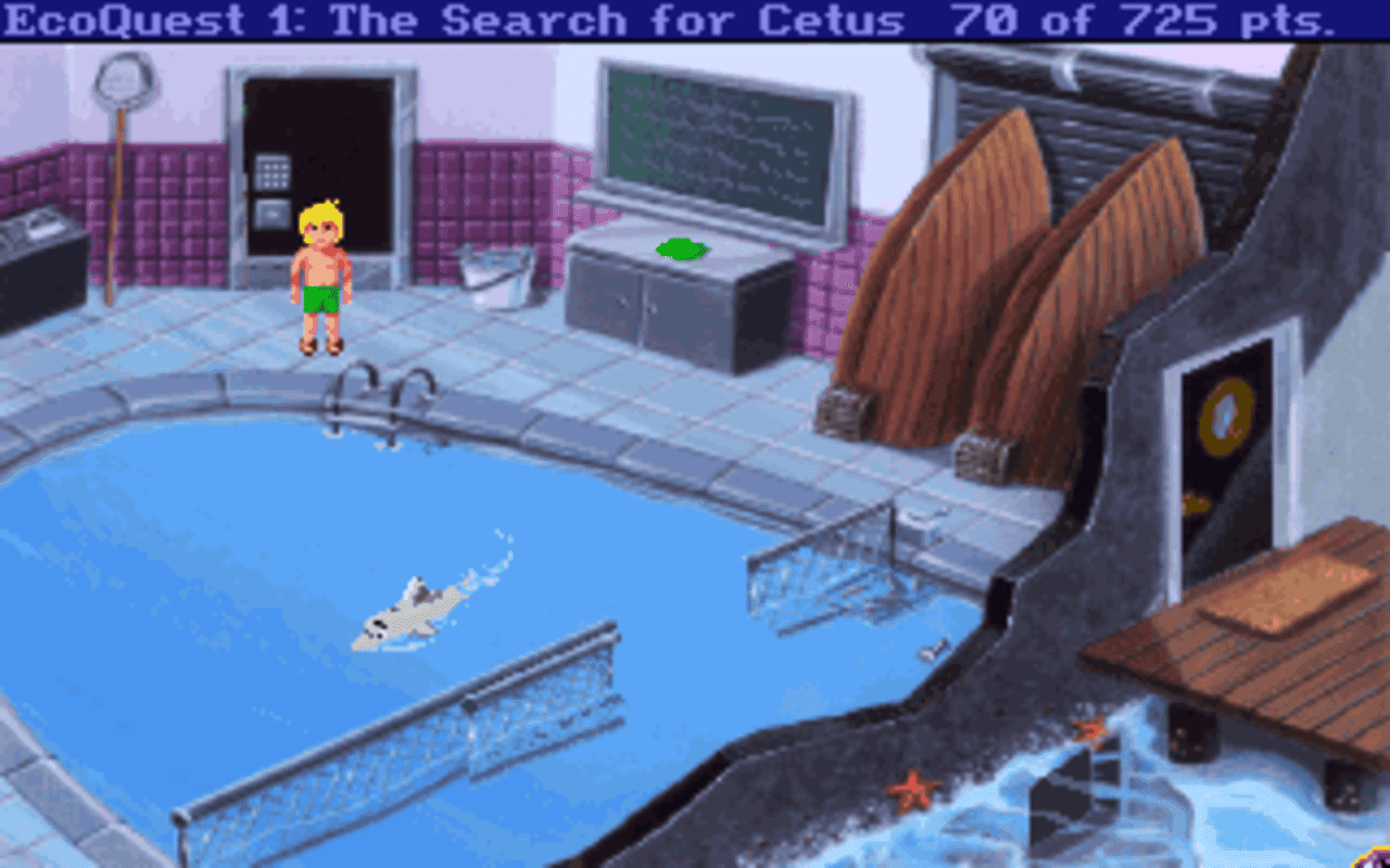 Gameplay screen of EcoQuest: The Search for Cetus (4/8) Gameplay screen of EcoQuest: The Search for Cetus (4/8)