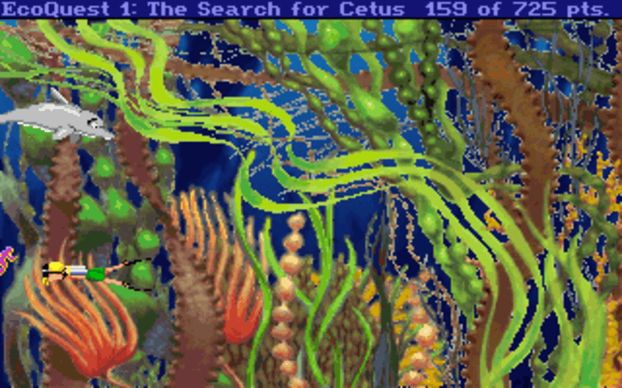 Gameplay screen of EcoQuest: The Search for Cetus (5/8) Gameplay screen of EcoQuest: The Search for Cetus (5/8)