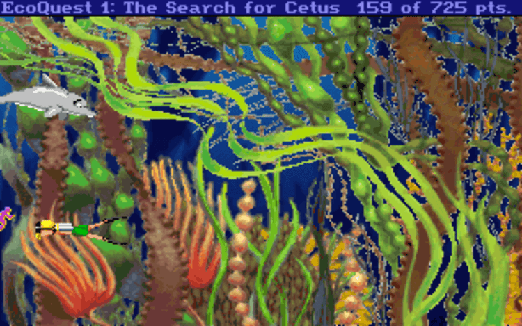 Gameplay screen of EcoQuest: The Search for Cetus (5/8) Gameplay screen of EcoQuest: The Search for Cetus (5/8)