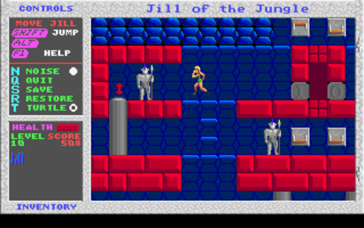 Gameplay screen of Jill of the Jungle (5/8) Gameplay screen of Jill of the Jungle (5/8)