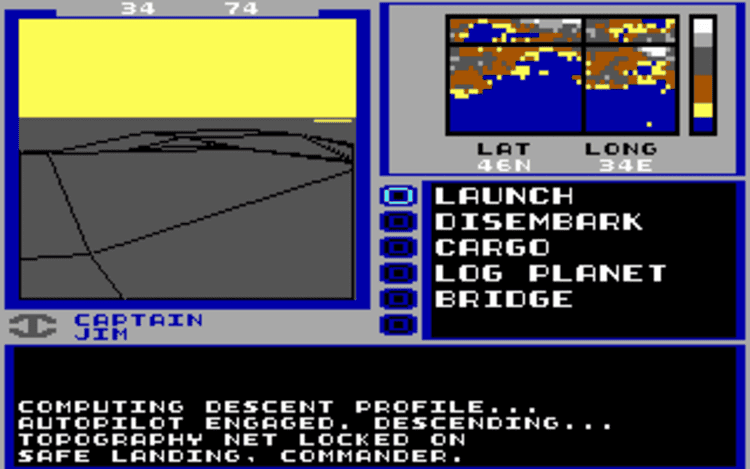 Gameplay screen of Starflight 2: Trade Routes of the Cloud Nebula (3/8) Gameplay screen of Starflight 2: Trade Routes of the Cloud Nebula (3/8)