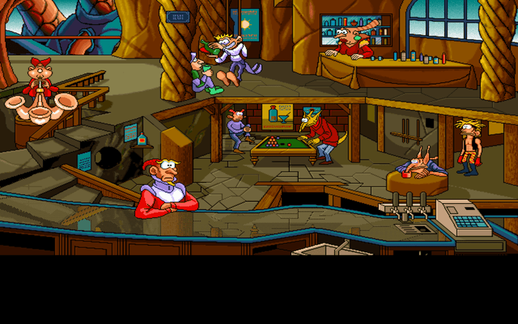 Gameplay screen of The Bizarre Adventures of Woodruff and the Schnibble (3/8) Gameplay screen of The Bizarre Adventures of Woodruff and the Schnibble (3/8)