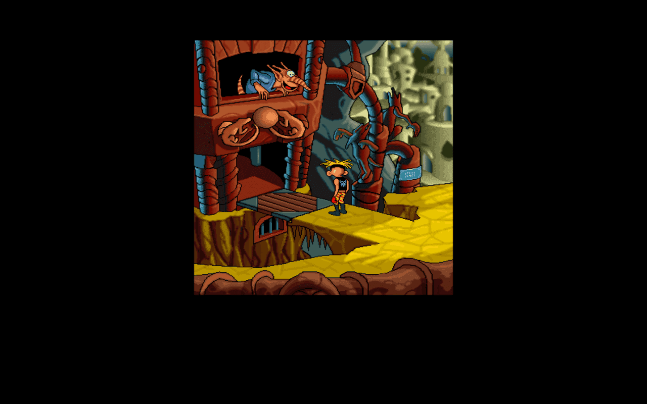 Gameplay screen of The Bizarre Adventures of Woodruff and the Schnibble (4/8) Gameplay screen of The Bizarre Adventures of Woodruff and the Schnibble (4/8)