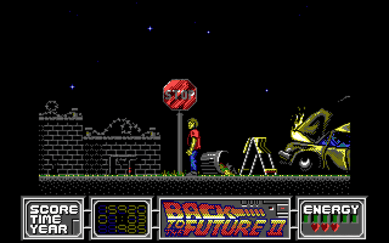 Gameplay screen of Back to the Future Part II (5/8) Gameplay screen of Back to the Future Part II (5/8)