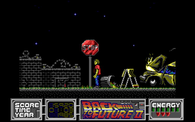 Gameplay screen of Back to the Future Part II (5/8) Gameplay screen of Back to the Future Part II (5/8)