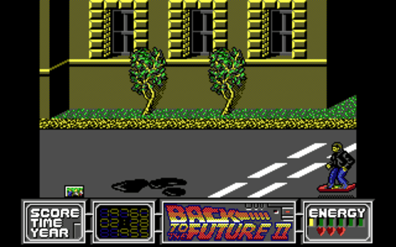 Gameplay screen of Back to the Future Part II (6/8) Gameplay screen of Back to the Future Part II (6/8)