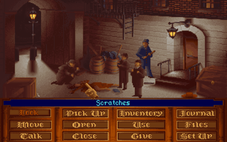 Gameplay screen of The Lost Files of Sherlock Holmes: The Case of the Serrated Scalpel (3/8) Gameplay screen of The Lost Files of Sherlock Holmes: The Case of the Serrated Scalpel (3/8)