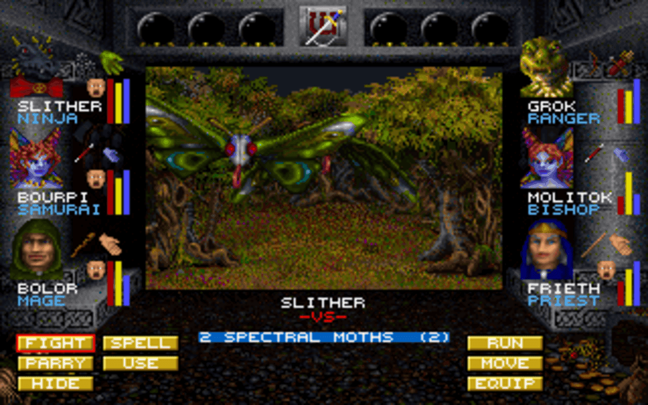 Gameplay screen of Wizardry: Crusaders of the Dark Savant (3/8) Gameplay screen of Wizardry: Crusaders of the Dark Savant (3/8)