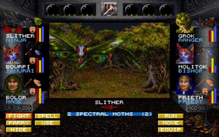 Gameplay screen of Wizardry: Crusaders of the Dark Savant (3/8) Gameplay screen of Wizardry: Crusaders of the Dark Savant (3/8)
