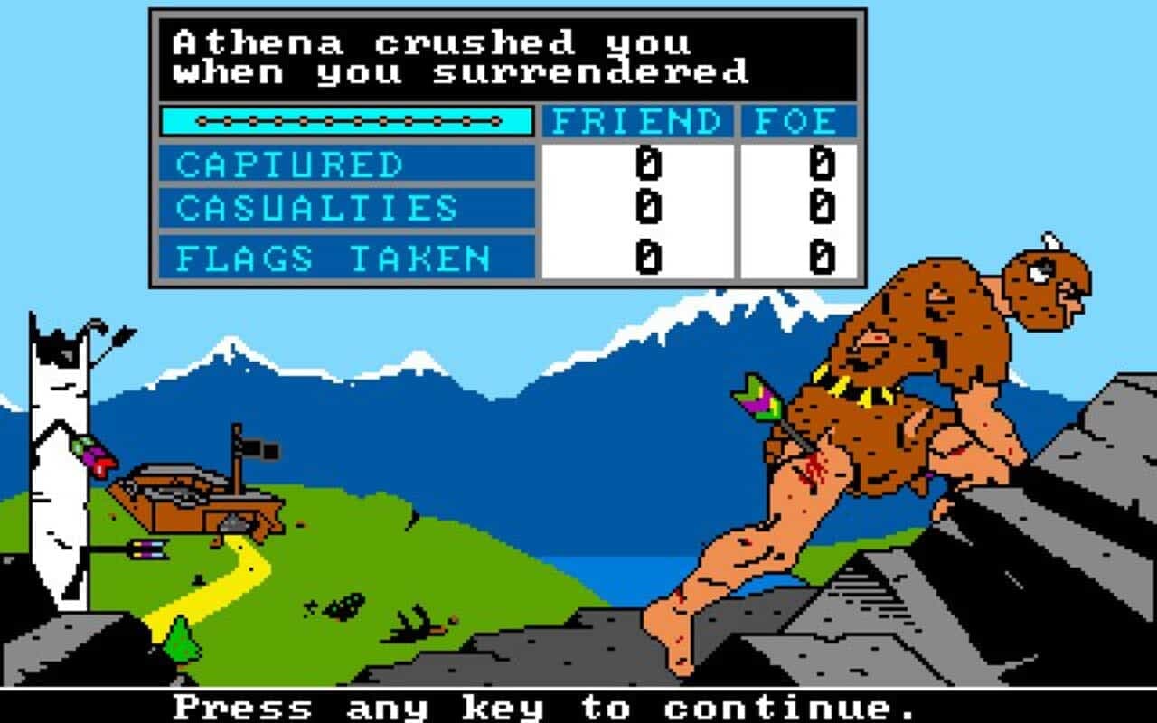 Gameplay screen of The Ancient Art of War (7/8) Gameplay screen of The Ancient Art of War (7/8)