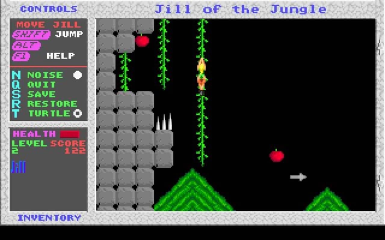 Gameplay screen of Jill of the Jungle (6/8) Gameplay screen of Jill of the Jungle (6/8)