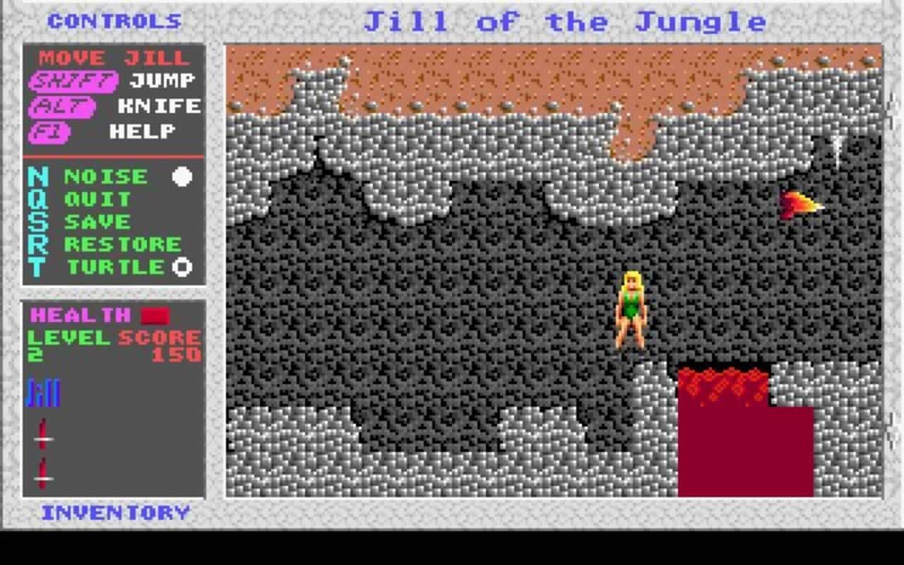Gameplay screen of Jill of the Jungle (8/8) Gameplay screen of Jill of the Jungle (8/8)