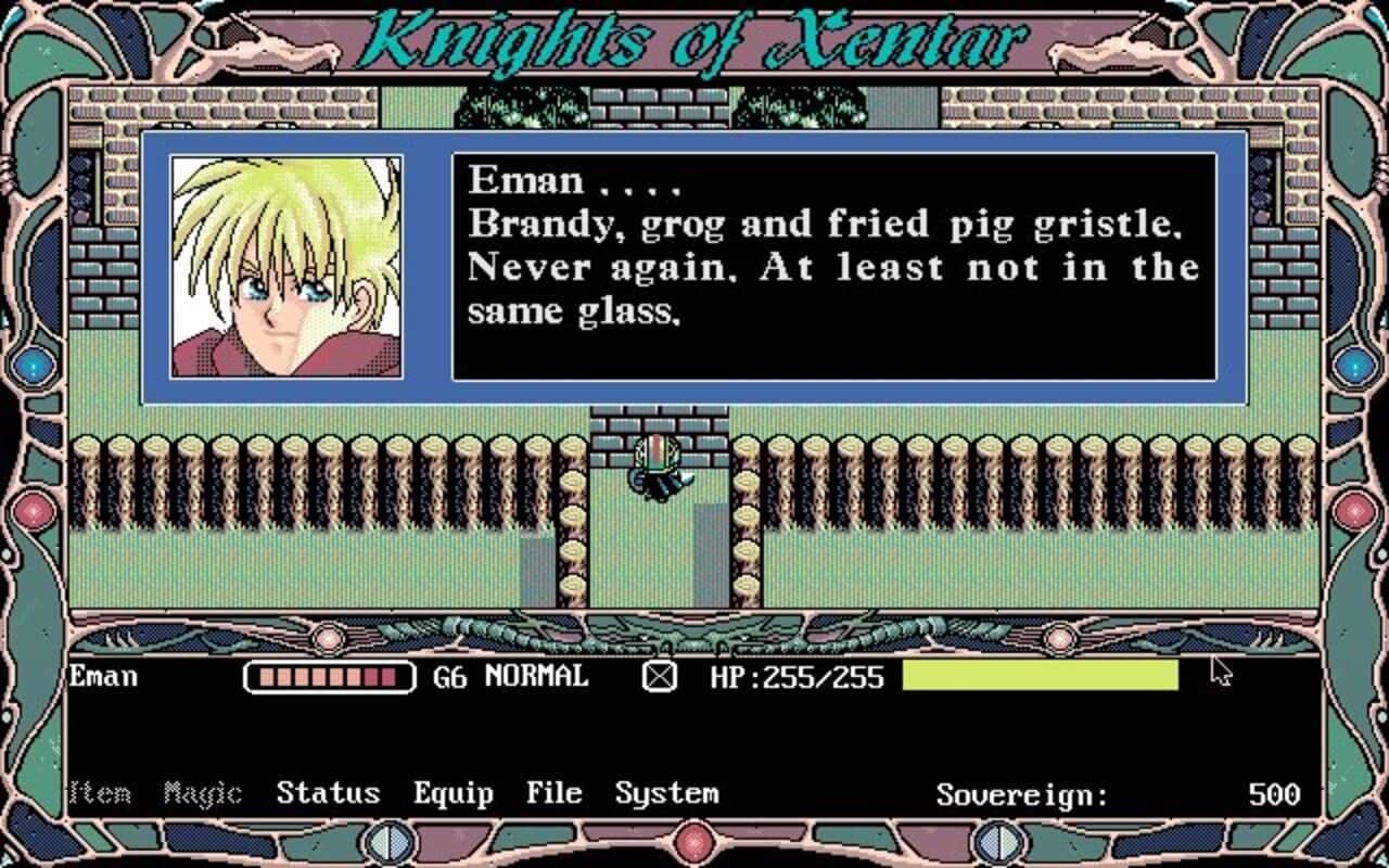 Gameplay screen of Knights of Xentar (3/8) Gameplay screen of Knights of Xentar (3/8)