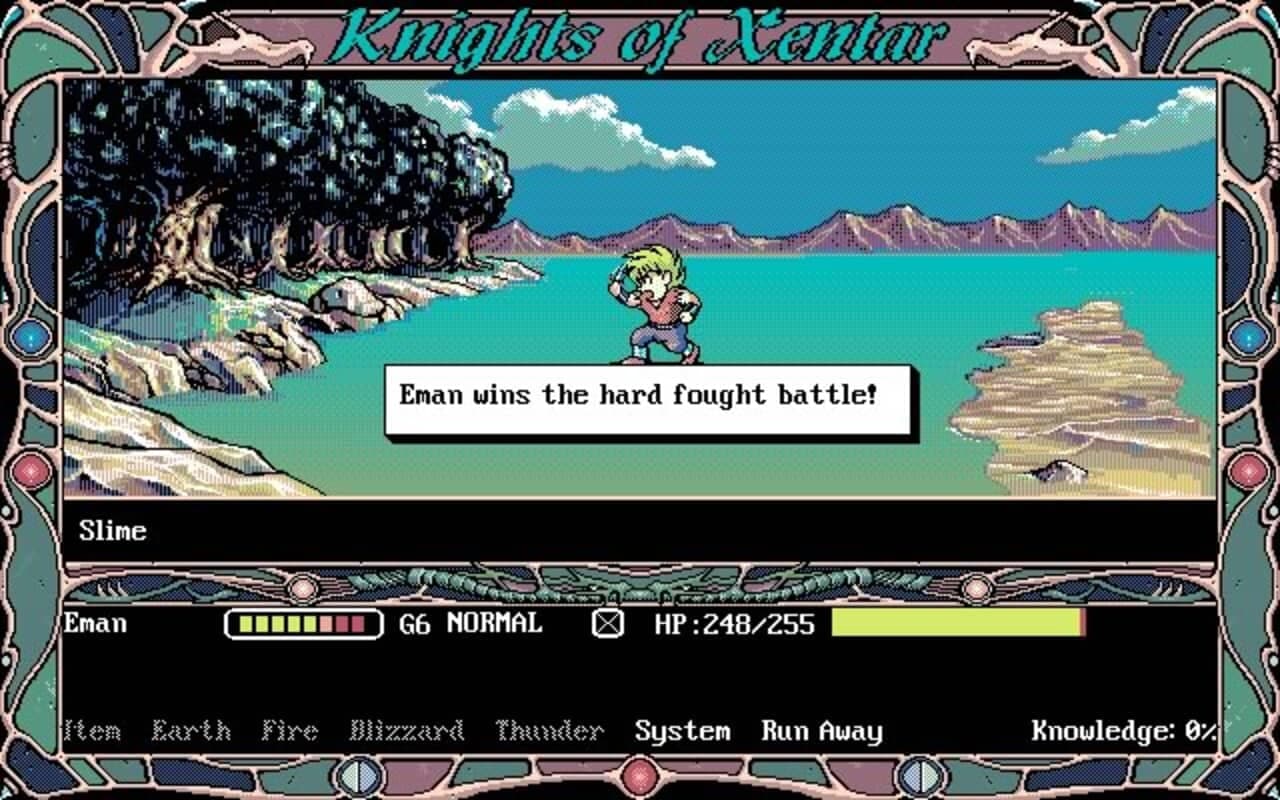 Gameplay screen of Knights of Xentar (5/8) Gameplay screen of Knights of Xentar (5/8)