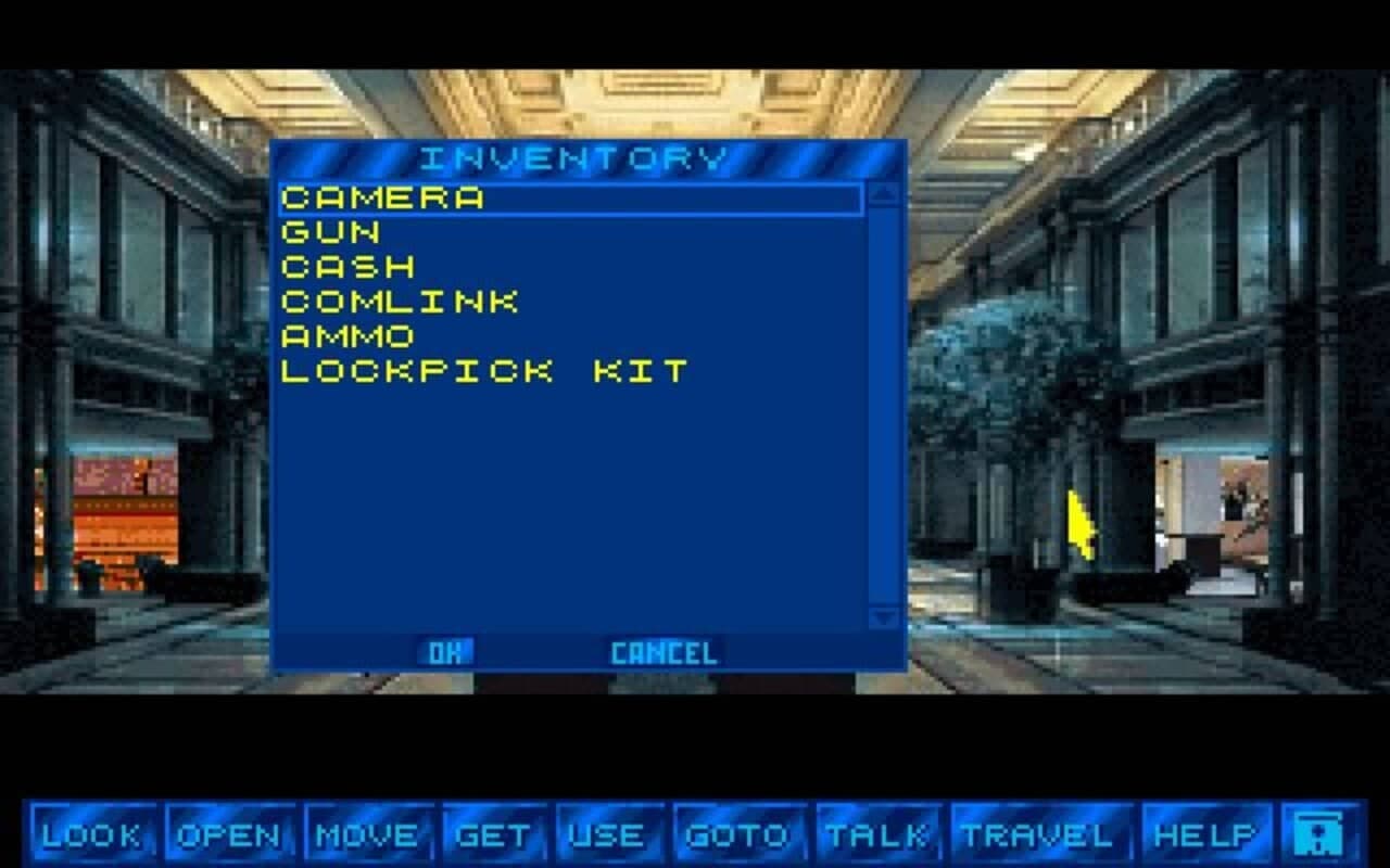 Gameplay screen of Martian Memorandum (7/8) Gameplay screen of Martian Memorandum (7/8)
