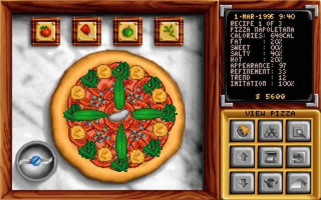 Gameplay screen of Pizza Tycoon (7/8) Gameplay screen of Pizza Tycoon (7/8)
