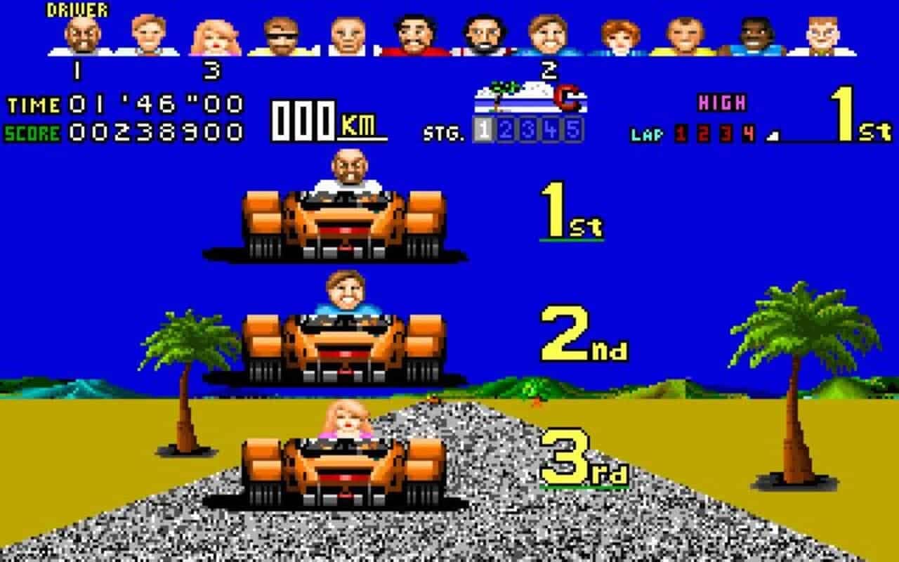 Gameplay screen of Power Drift (7/8) Gameplay screen of Power Drift (7/8)