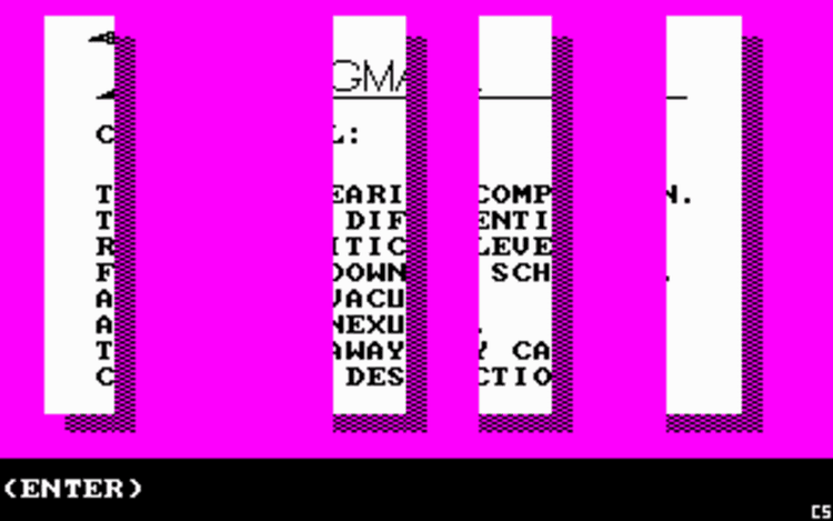 Gameplay screen of Hacker (6/8) Gameplay screen of Hacker (6/8)