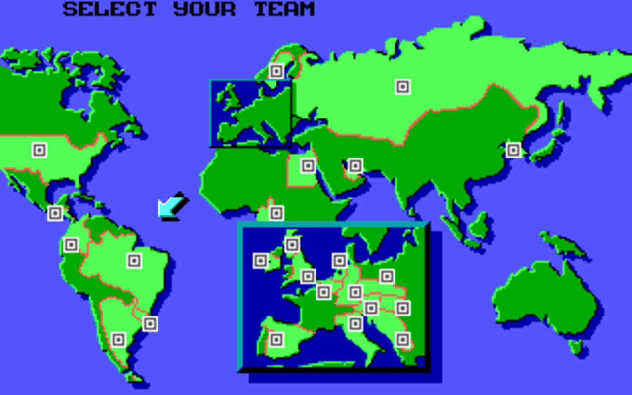 Gameplay screen of World Championship Soccer (1/4) Gameplay screen of World Championship Soccer (1/4)