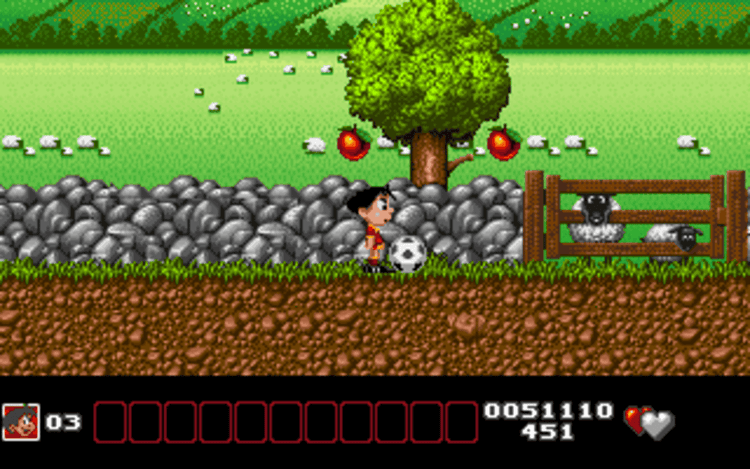 Gameplay screen of Soccer Kid (3/8) Gameplay screen of Soccer Kid (3/8)