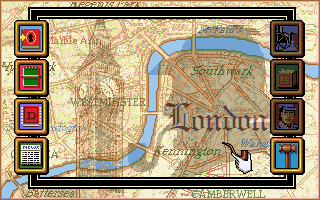Gameplay screen of Sherlock Holmes: Consulting Detective (5/8) Gameplay screen of Sherlock Holmes: Consulting Detective (5/8)