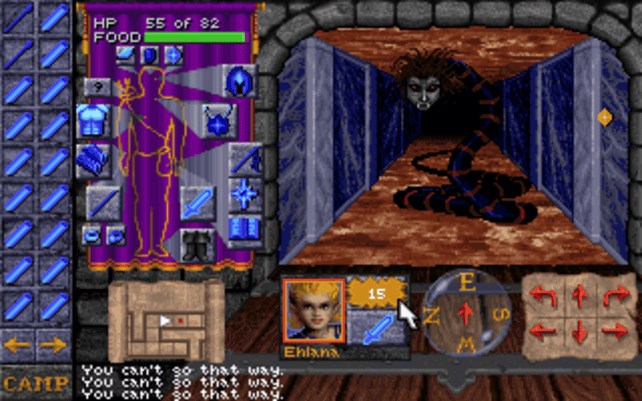 Gameplay screen of Dungeon Hack (3/8) Gameplay screen of Dungeon Hack (3/8)