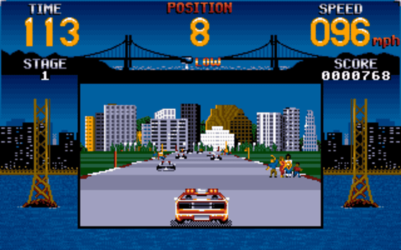 Gameplay screen of Cisco Heat: All American Police Car Race (2/8) Gameplay screen of Cisco Heat: All American Police Car Race (2/8)