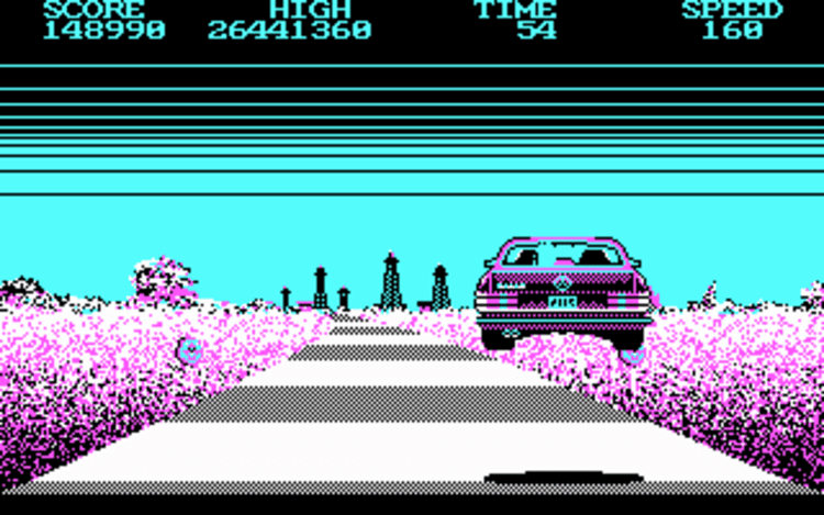 Gameplay screen of Crazy Cars (3/4) Gameplay screen of Crazy Cars (3/4)