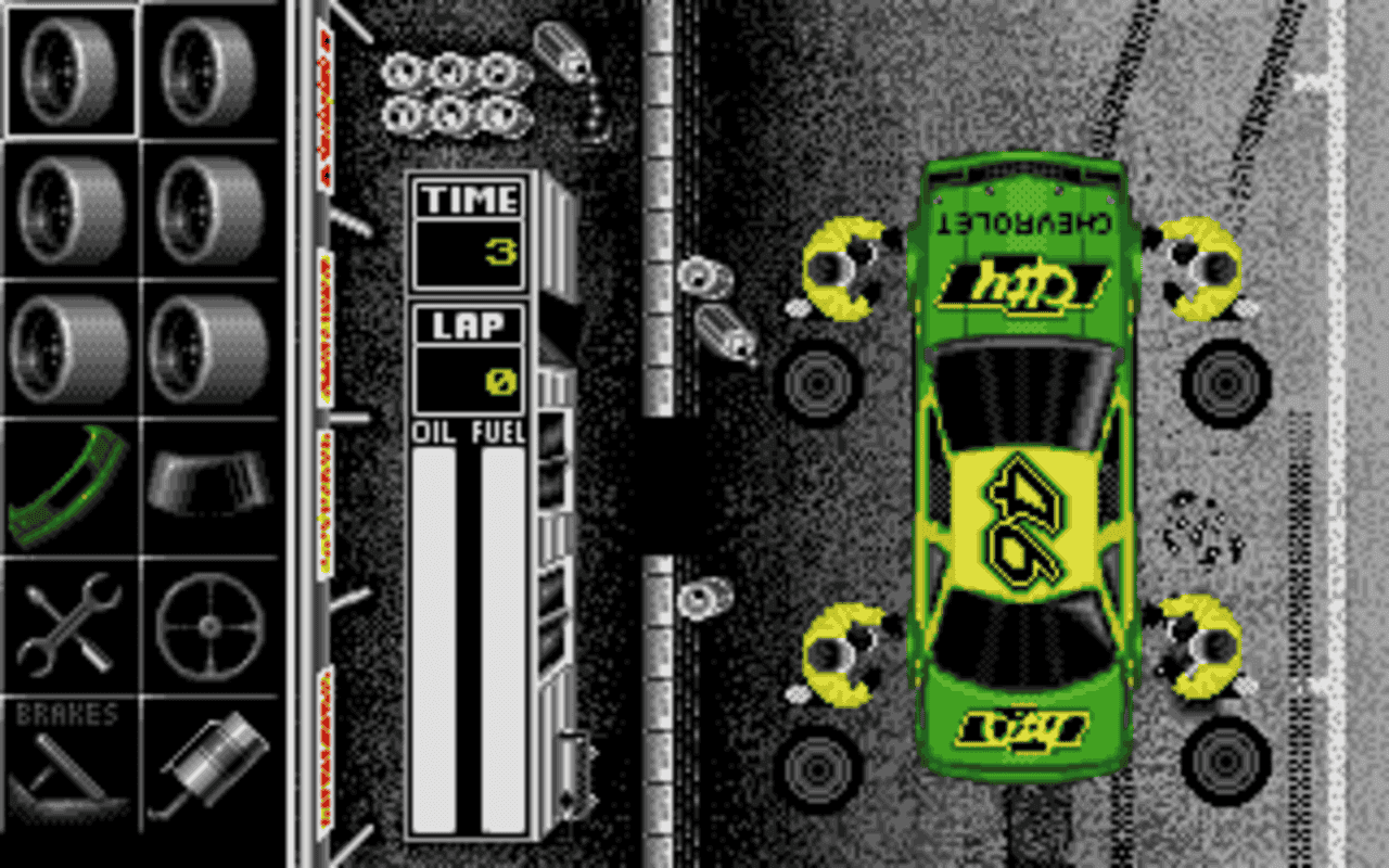 Gameplay screen of Days of Thunder (7/8) Gameplay screen of Days of Thunder (7/8)