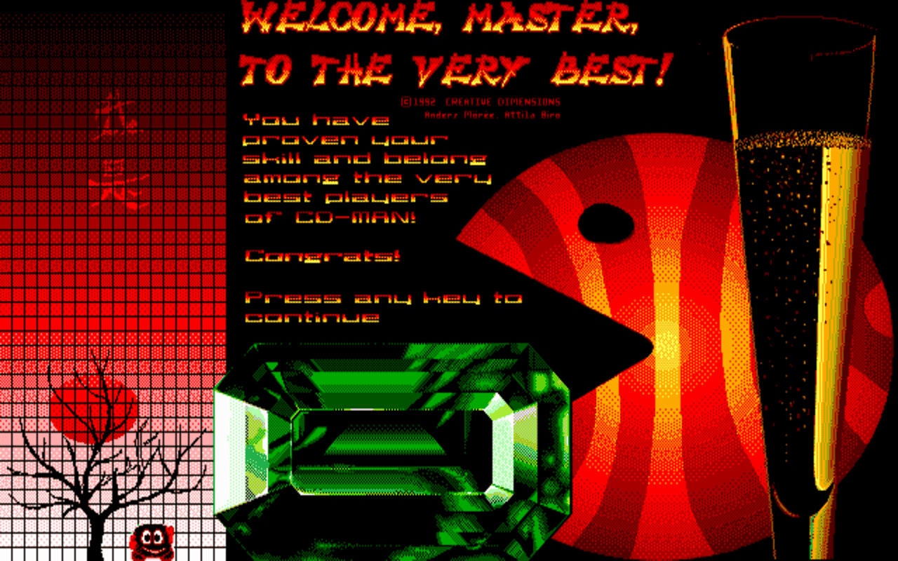 Gameplay screen of CD-Man (7/8) Gameplay screen of CD-Man (7/8)