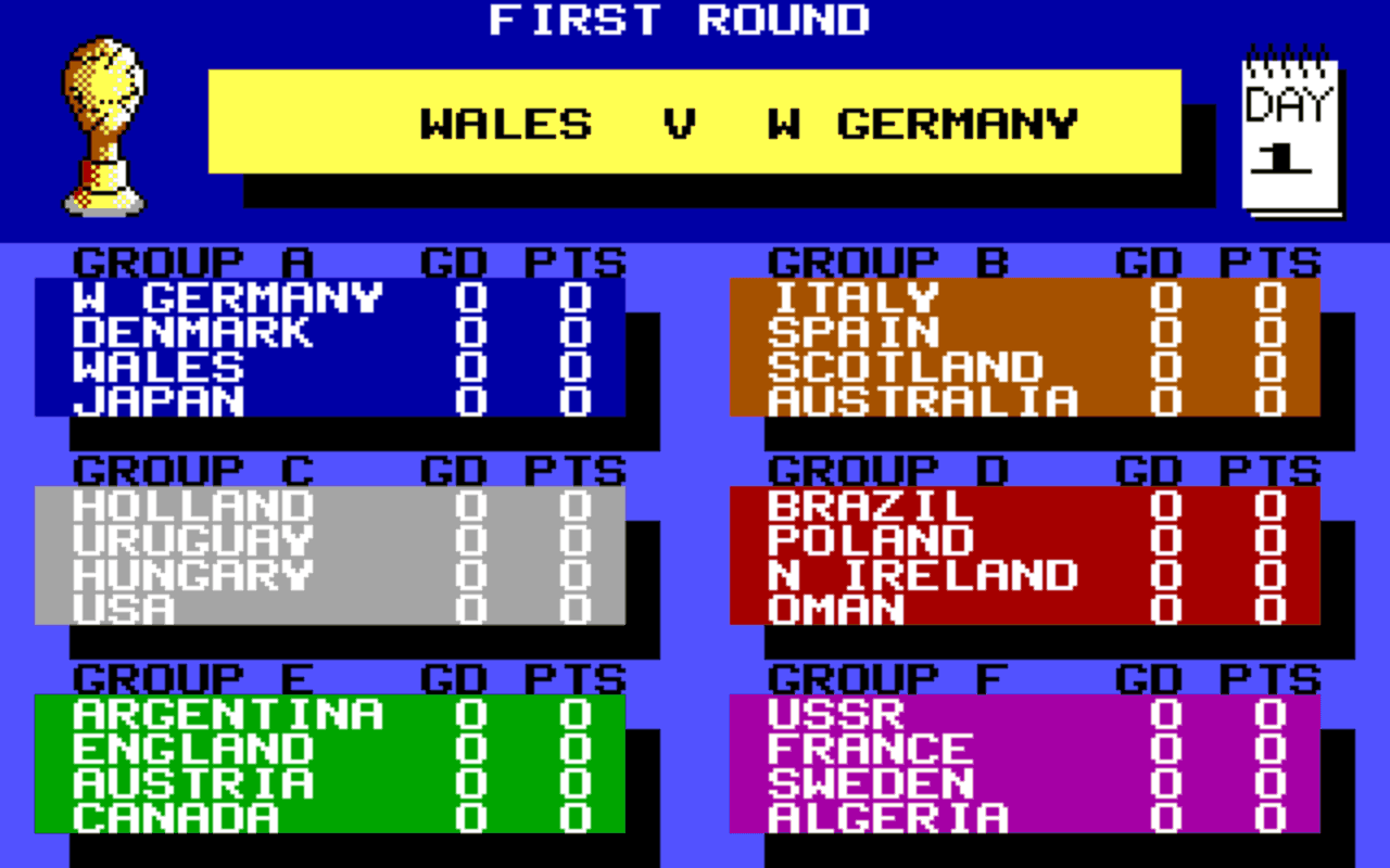 Gameplay screen of Keith Van Eron's Pro Soccer (5/8) Gameplay screen of Keith Van Eron's Pro Soccer (5/8)