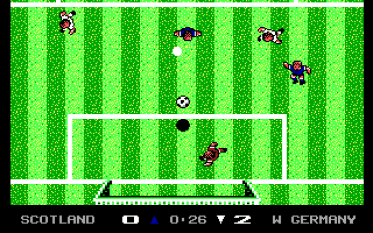 Gameplay screen of Keith Van Eron's Pro Soccer (6/8) Gameplay screen of Keith Van Eron's Pro Soccer (6/8)