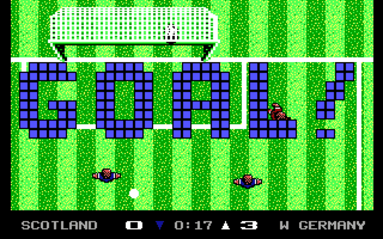 Gameplay screen of Keith Van Eron's Pro Soccer (3/8) Gameplay screen of Keith Van Eron's Pro Soccer (3/8)