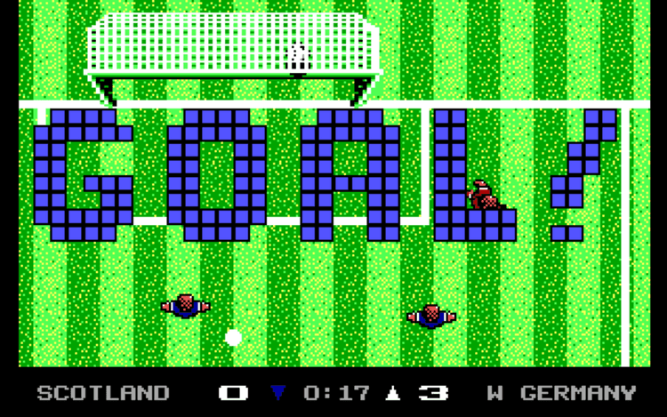 Gameplay screen of Keith Van Eron's Pro Soccer (3/8) Gameplay screen of Keith Van Eron's Pro Soccer (3/8)