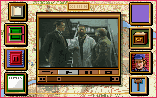 Gameplay screen of Sherlock Holmes: Consulting Detective (1/8) Gameplay screen of Sherlock Holmes: Consulting Detective (1/8)