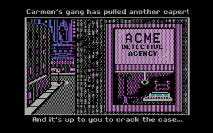 Gameplay screen of Where in the World Is Carmen Sandiego? (1/8) Gameplay screen of Where in the World Is Carmen Sandiego? (1/8)