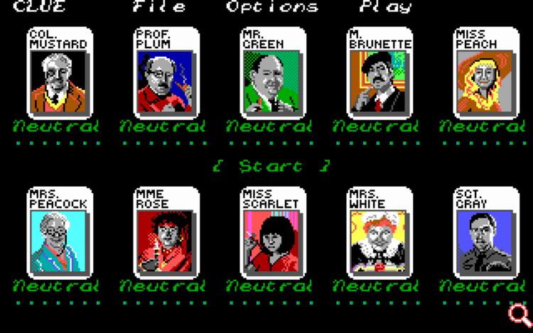 Gameplay screen of Clue: Master Detective (2/4) Gameplay screen of Clue: Master Detective (2/4)