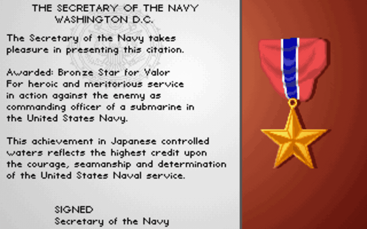 Gameplay screen of Silent Service II (6/8) Gameplay screen of Silent Service II (6/8)