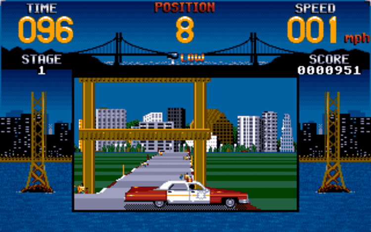 Gameplay screen of Cisco Heat: All American Police Car Race (6/8) Gameplay screen of Cisco Heat: All American Police Car Race (6/8)