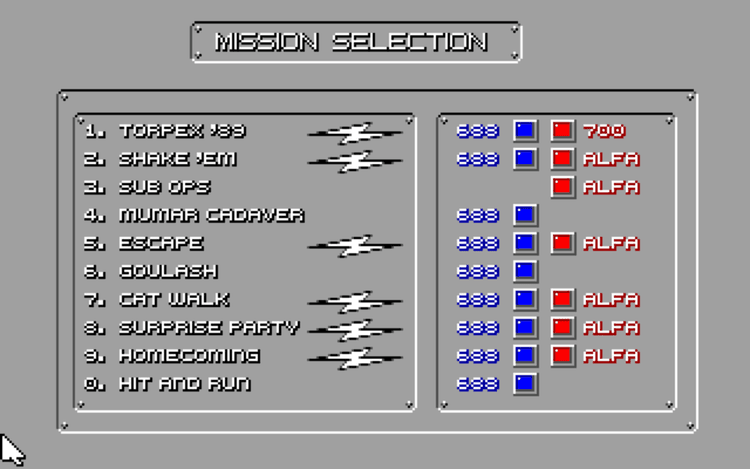 Gameplay screen of 688 Attack Sub (8/8) Gameplay screen of 688 Attack Sub (8/8)